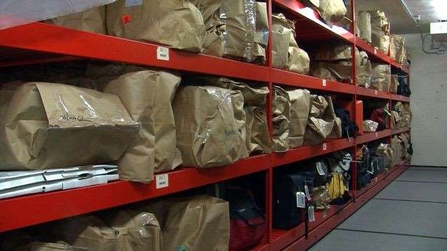 Much of the evidence found inthe SLCPD evidence room are simply lost or stolen items that have yet to be returned to their owners. However, evidence from murder cases is kept forever.