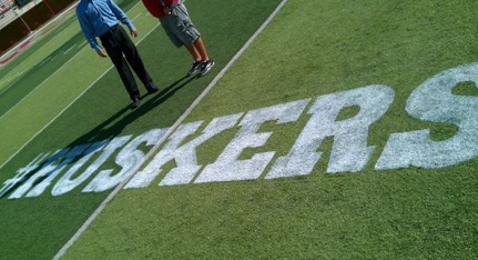 Nebraska adding a hashtag to their field this weekend (via @huskers, @ap_duren)
