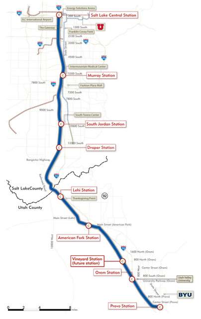 FrontRunner South, Airport TRAX near completion