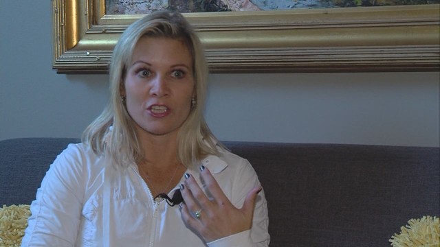 Susie Clark, mother of the player kneed in the face.