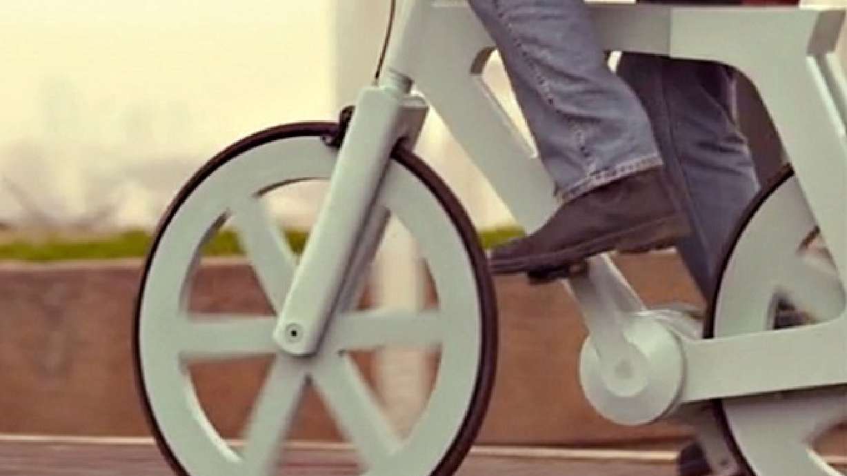 Working cardboard bike to be sold for $20
