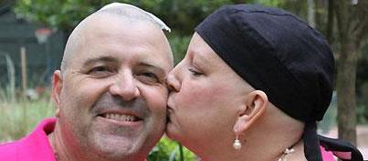 Man shaves head to support wife with cancer, finds cancer