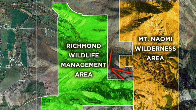 Although the 200-acre resort would be entirely on private land, it's sandwiched between DWR's Richmond Wildlife Management Area and the Mount Naomi Wilderness, which is administered by the U.S. Forest Service.