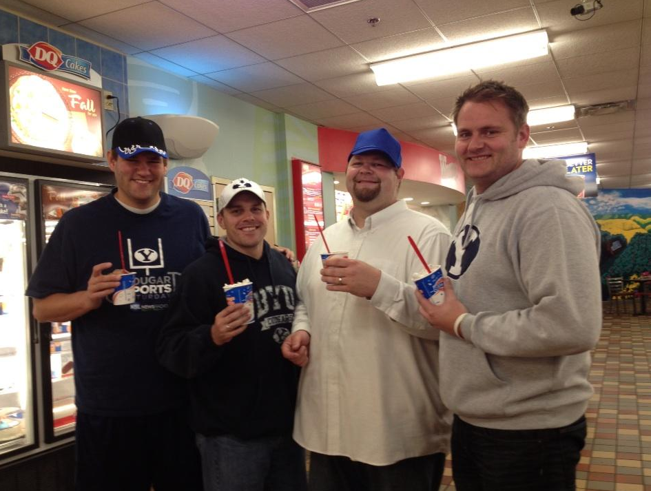 Dave, Jason, Alex and John getting Blizzard's at the world's largest truck stop in Walcott, Iowa