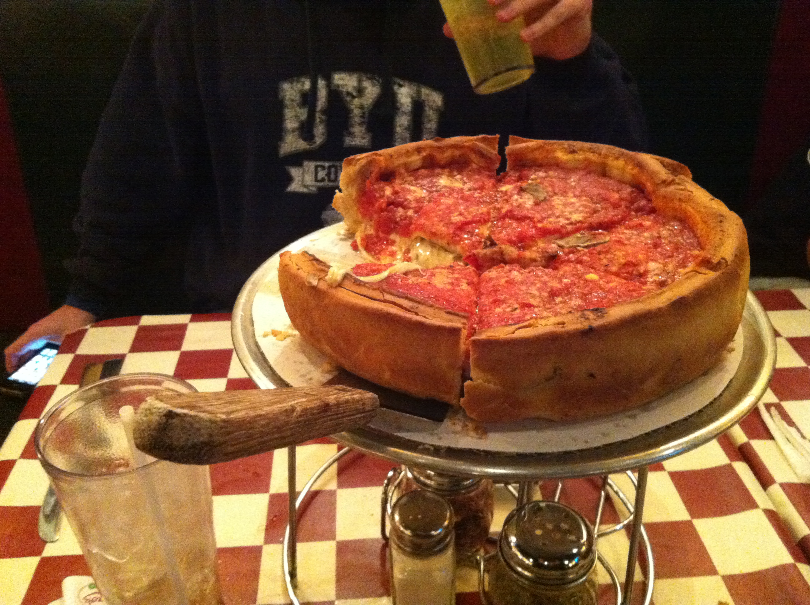 Some Giordano's pizza