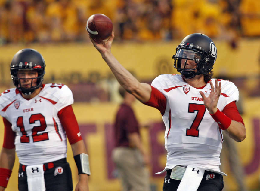 Utah quarterback Travis Wilson (7) (Deseret News)