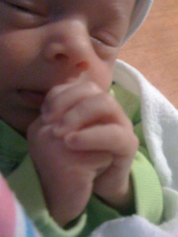 "I said a prayer today for Jesus to help my mommy get better. I folded my tiny hands just like I see my family doing. I am such a big boy! Daddy told me he is seeing tiny improvements with mommy every day, but it's going to be a long hard road. Well, daddy and me got our combat boots and we are ready for that road! I am praying for a miracle for my mommy to wake up! Will you pray with me?"