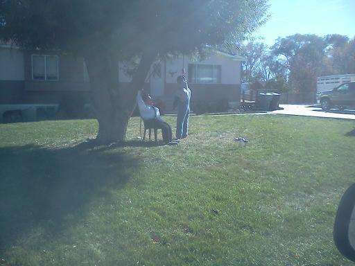 This effigy depicting Republican presidential candidate Mitt Romney hanging President Barack Obama drew enough attention for the Secret Service to pay the Orangeville man a visit.