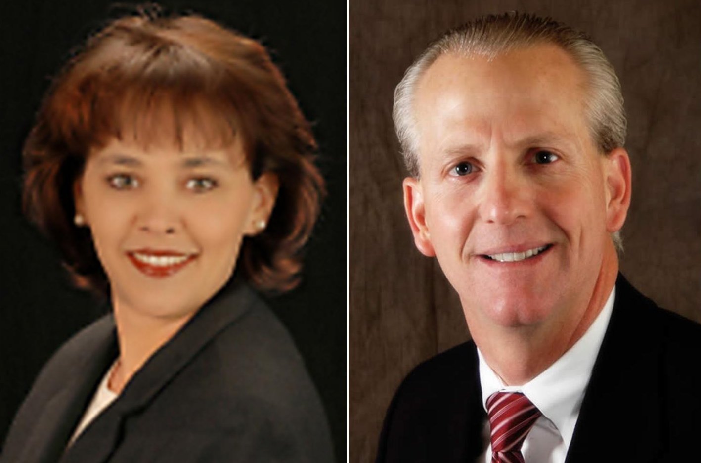 Rep. Becky Lockhart, R-Provo, left, and Wayne Niederhauser, R-Sandy, right.