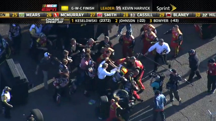 NASCAR fisticuffs, LeBron gets burned and more Sam Gordon