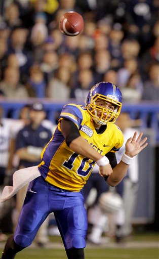 San Jose State QB David Fales during the BYU SJSU game 11/17/2012