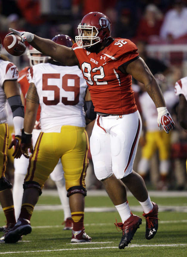 Utah Utes defensive tackle Star Lotulelei (92) (Jeffrey D. Allred)