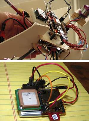 Dad builds drone to escort son to bus stop