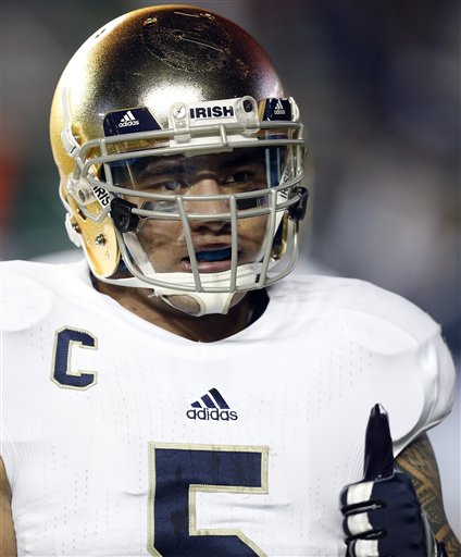 Mormon linebacker at Catholic Notre Dame 