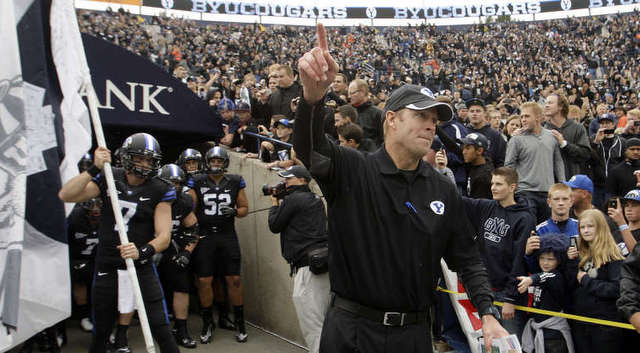 BYU head coach Bronco Mendenhall