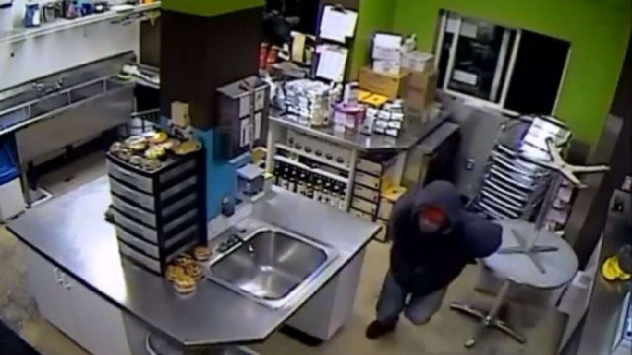 Surveillance video shows coffee shop burglary; police seek info