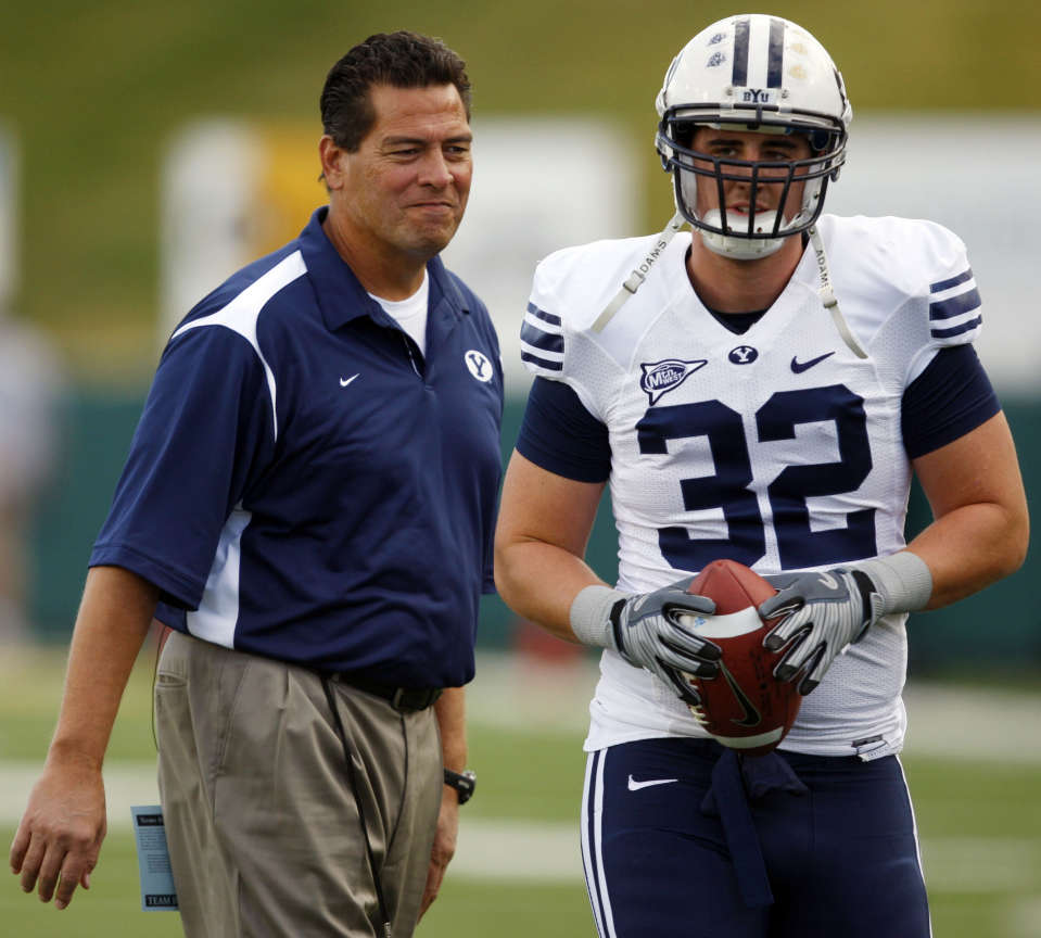 BYU's Offensive coordinator Robert Anae (Mike Terry, Deseret News)