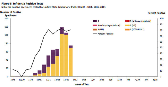 233 hospitalizations in Utah this season due to flu