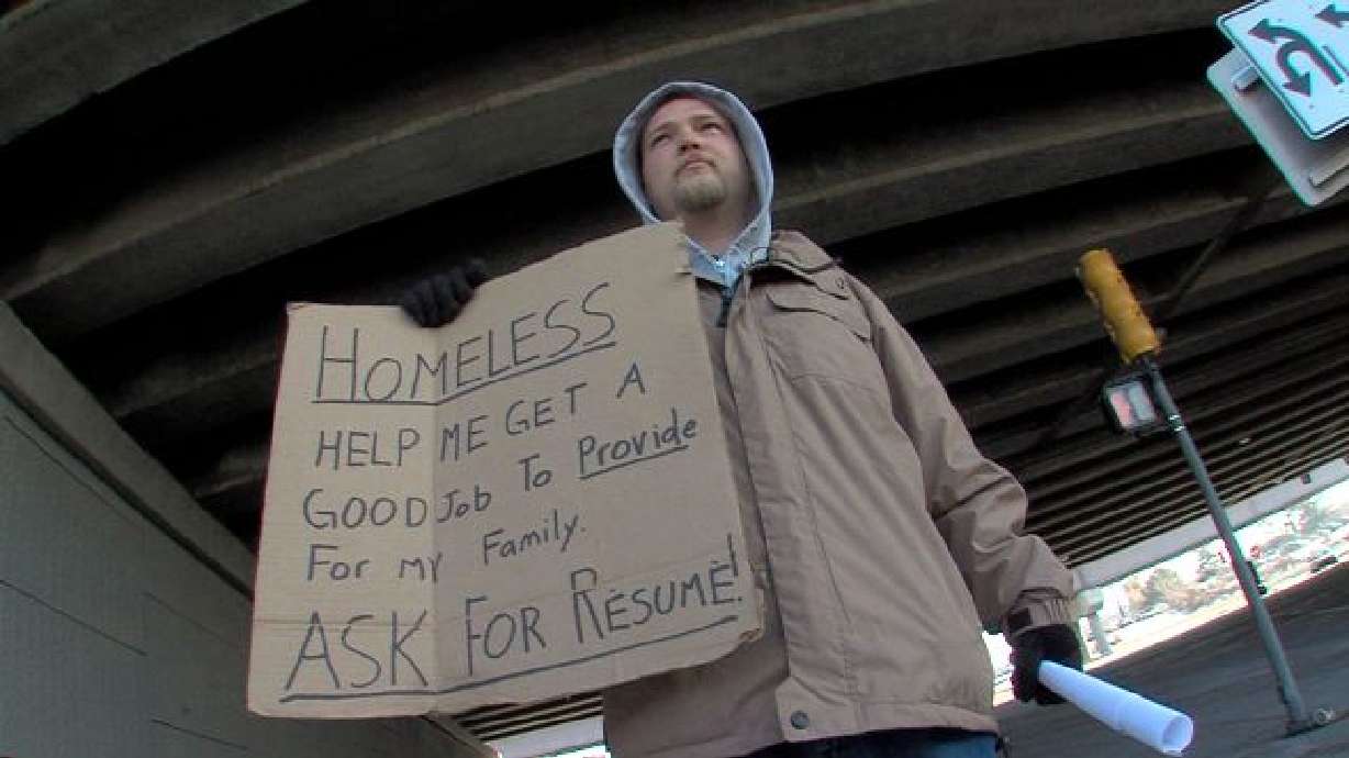 Homeless man doesn't want money, just a chance