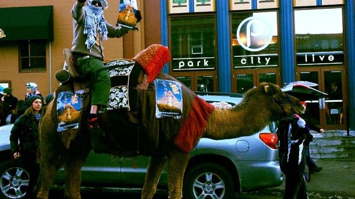 Man riding camel causes traffic jam at Sundance Film Festival