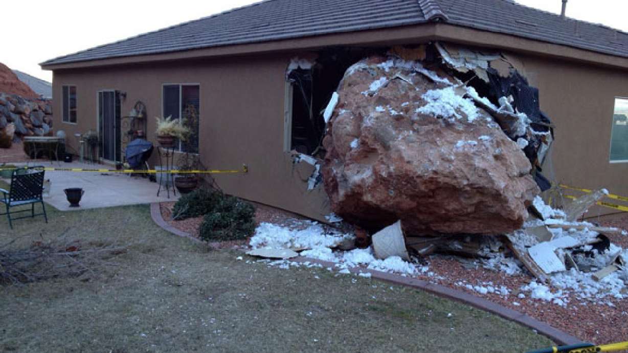 Woman recovers after getting hit by boulder