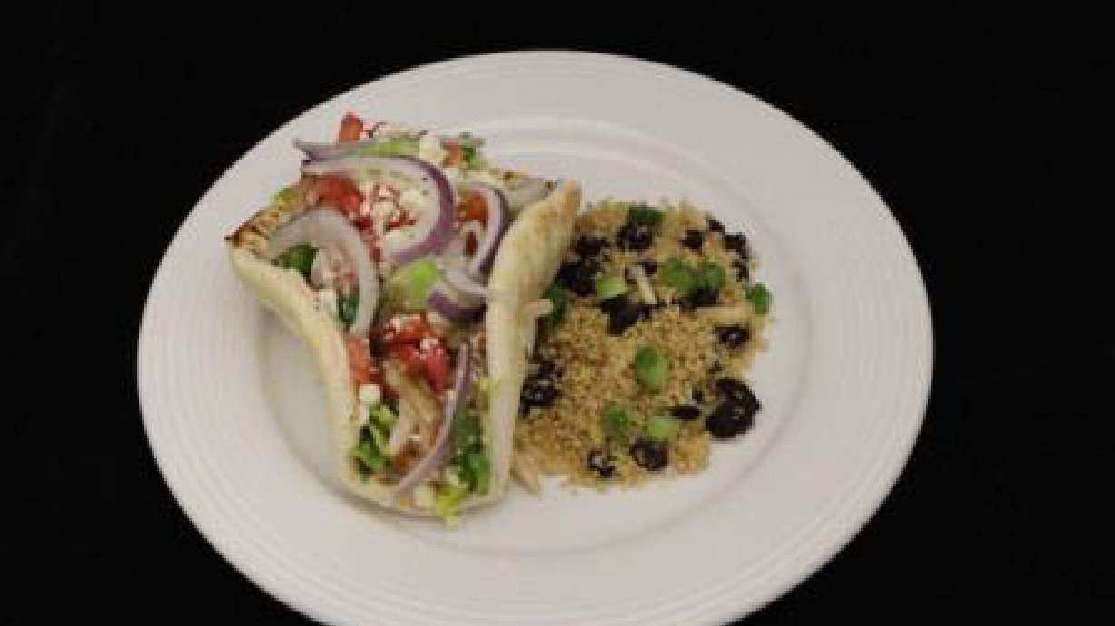 Chicken Gyro with Almond Couscous