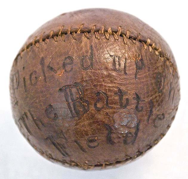 Civil War-era baseball found at battlefield unveiled