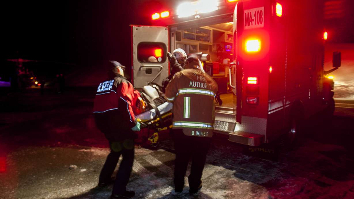 Man suffers broken leg in avalanche; transported to hospital