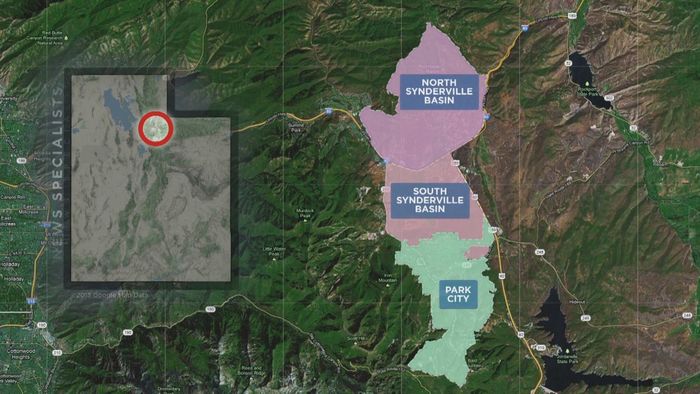 Map of Snyderville Basin area in Summit County.