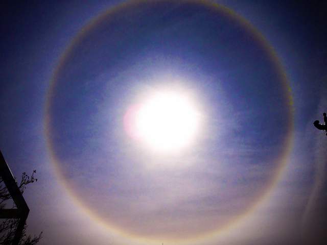 Photos show solar halo above Northern Utah