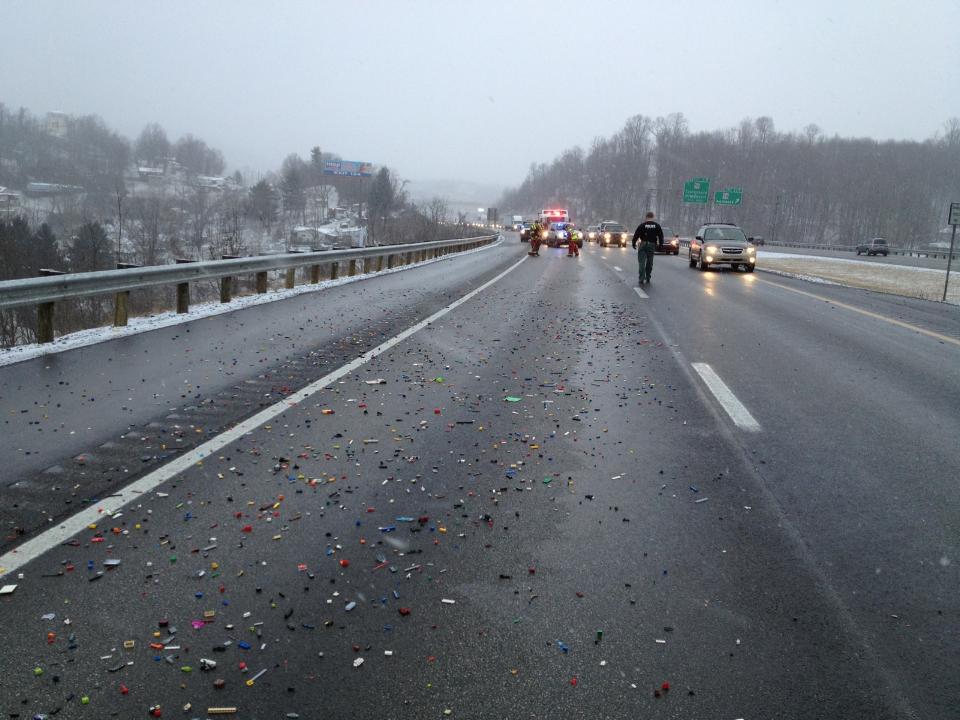 LEGO spill snarls traffic on W. Va. highway