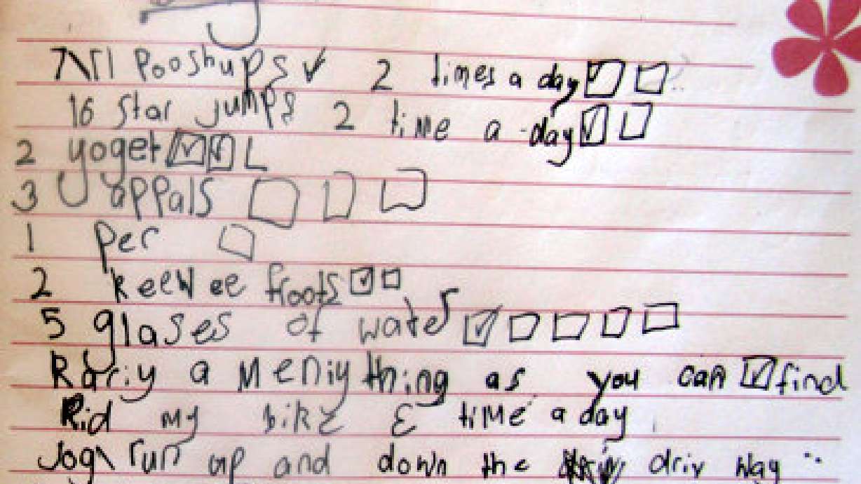 Mother shocked to find 7-year-old daughter's 'diyet' list