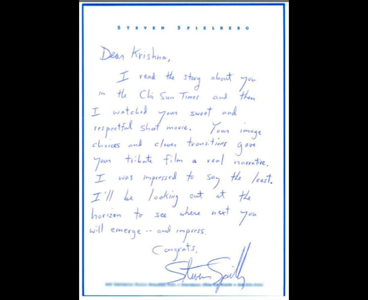 Billy Joel sings with student and Steven Spielberg writes a letter to aspiring filmmaker