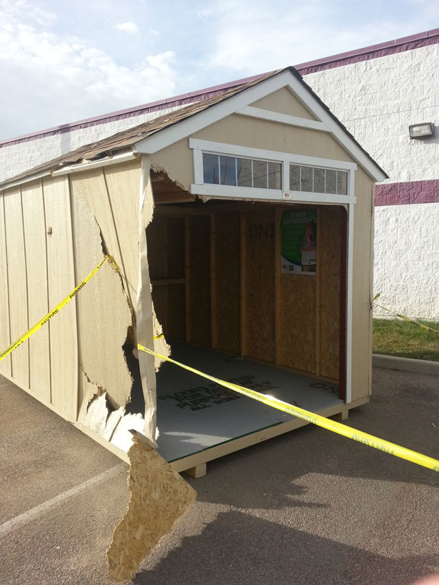 Damage to store property is estimated at $20,000, police said.