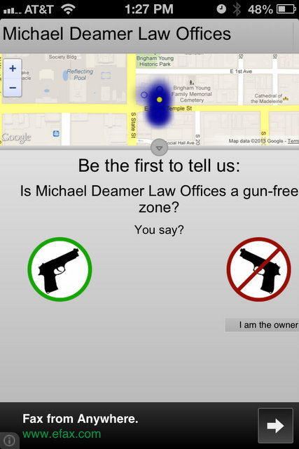 App lets firearm owners view gun-free zones