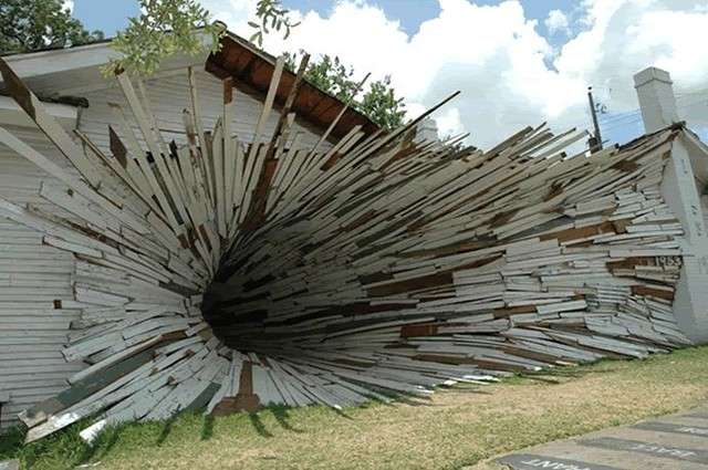 Giant work of art, or portal to another dimension?
