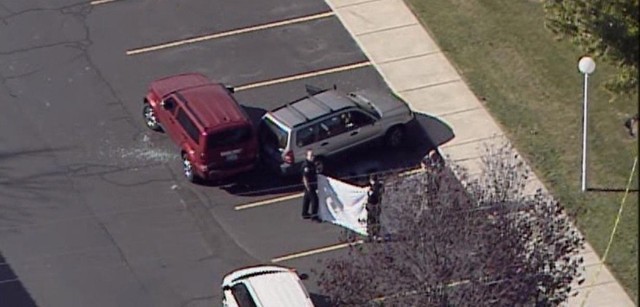 Looking at the aerial images of the crime scene where Danielle Willard was shot and killed, defense attorney Susanne Gustin, who is not involved in this case, said information in the unsealed warrants don't really explain the trajectory of the vehicle. (Photo: KSL Chopper 5)