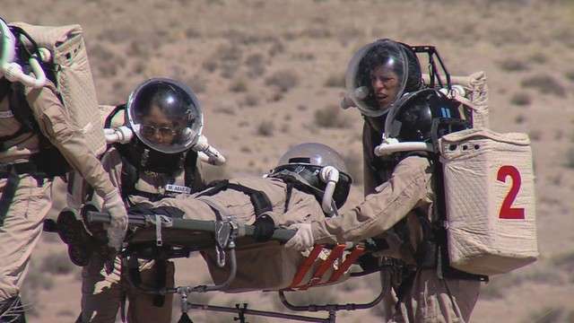 The work the students do in the field is much more than scientific role-play. They're collecting data that will be sent back to NASA.