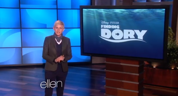 Ellen DeGeneres announces "Finding Dory" on her show "Ellen"
