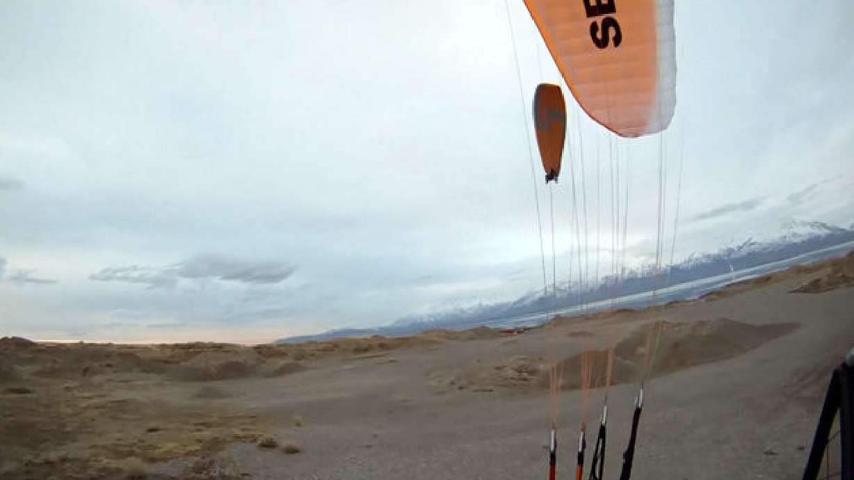 Paramotorists claim 'Super Dell' chased, kicked bird in flight