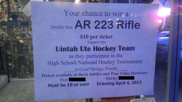Uintah hockey team gun raffle stirs debate