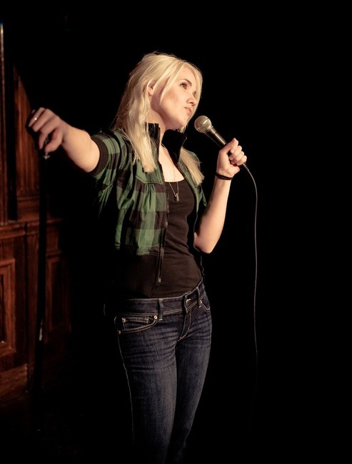 Jenna Kim Jones performs at the Wiseguys Comedy Club in Salt Lake City. (Photo: Brandon Flint, Flint Photography 2009)