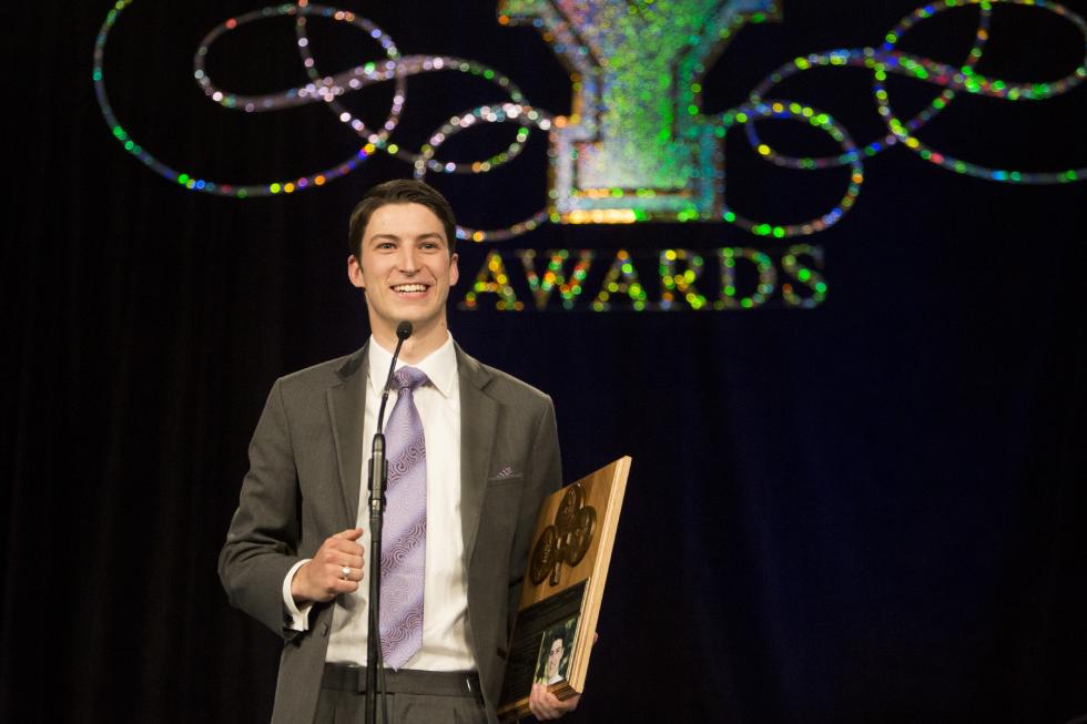 David Corless, a sophomore diver, won the Kimball Memorial award, which is given to the athlete with the highest GPA. Corless is an accounting major, and has a 3.99 GPA.(Bella Torgerson/BYU Photo)