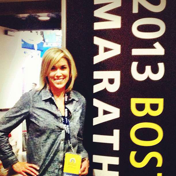Utahn Chelsea Larson poses for a photo prior to the 2013 Boston Marathon, which Chelsea ran in on Monday April 15, 2013. (Photo: Chelsea Larson)