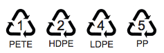Choose plastics with the recycling code 1, 2, 4 or 5. Recycling codes 3 and 7 are more likely to contain bisphenol A or phthalates.