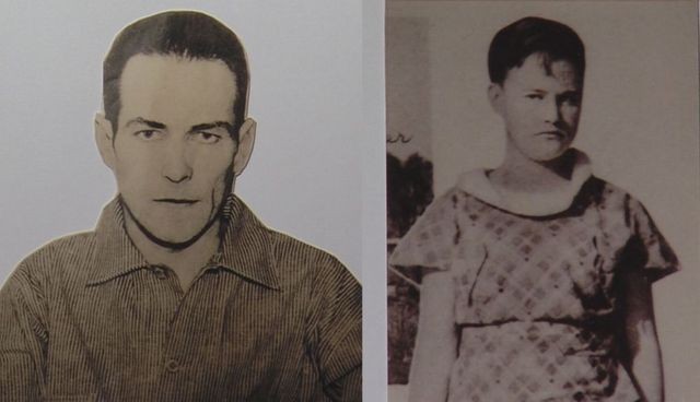 Clint Palmer (left) came to Utah in the 1930s with 13-year-old Lottie Garrett (right), a pregnant girl he seduced, or abducted, from Texas.