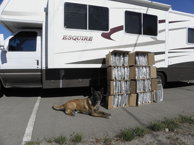 UHP arrests man with 65 pounds of pot in RV