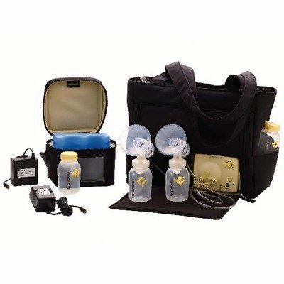 Mom Dawn Brahos said she was loudly criticized by a flight attendant for trying to plug in a Medela breast pump similar to this one.