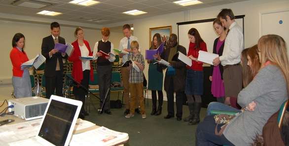 LDS Church members audition for roles in "The British Pageant: Truth Will Prevail."