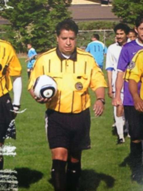 Referee Riccardo Portillo remained in extremely critical condition Thursday, May 2, 2013, after being punched in the head by a 17-year-old player during a youth soccer game. The teen was booked into a juvenile detention center for investigation of aggravated assault. (Photo: Family photo)